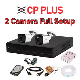 CP Plus CCTV 2 Camera Full Setup